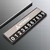 Adecuado para Mitsubishi Outlander Pajero Placa de Matrícula Placa de Estacionamiento Número de Teléfono del Coche Placa de Matrícula Móvil Decoración Interior