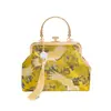 Bolsa de Festa Feminina Fashion 26 Novo Estilo Étnico Chinês Combinando com Hanfu Qipao Bolsa de Ombro Único Transversal Retrô