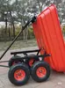 Carretilla de mano de cuatro ruedas remolque plataforma volquete carretilla plegable carretilla de empuje agrícola transportador hogar