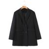 Runchi Tallas Grandes Estilo Coreano Diosa Casual Dulce Fresco Traje 7985 Chaqueta Blazer de Doble Botonadura Longitud Media para Viajar