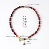 Nueva Colección de Cuentas Budistas de Sándalo Chino Serie Diseño Luna de Ceniza Pulsera de Doble Círculo Estilo Chino Versátil para el Viaje Pulsera de Cristal