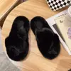 Pantuflas de Piel con Suela Gruesa para Mujer, Para Exteriores, Nuevo Estilo Otoño/Invierno 2026, Tira Cruzada, Estilo Celebridad de Internet, Para Interiores, Pantuflas de Algodón INS