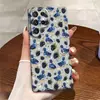 La funda de teléfono más vendida de TEMU, suave y linda, de patito azul curativo con estampado floral de mora, para Galaxy S26, de capa única