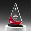 Troféu de Cristal Atmosférico de Alto Padrão Personalizado com Gravação para Reunião Anual Funcionário Destaque Campeão de Vendas Competição Comemoração