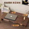 Escritorio móvil de altura ajustable, mesita de noche, espacio pequeño, escritorio de estudio simple, ruedas silenciosas, escritorio para habitaciones de residencia estudiantil, mesita de noche