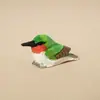 Chaveiro Pingente de Carro Escultura em Madeira Artesanal Beija-flor, Pingente de Pássaro Realista, Decoração Fofa para Mochila, Presente de Formatura para Colegas