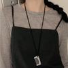 Colar-Pente Girassol Oni Mesmo Estilo Prata Design de Nicho Feminino Senso de Design Ins Corrente Longa de Lã Acessórios de Pescoço