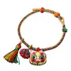 Set de Pulseras Zongzi del Festival del Bote del Dragón, Estilo Étnico Hecho a Mano DIY Festival Unisex Cuerda Colorida Mayoreo