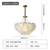 Lámpara de araña para sala de estar francesa Estilo crema Lujo ligero Cristal Perla Moderna Simple Atmosférica Lámpara de comedor Lámpara para dormitorio principal