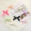 3 Lazos de Color Sólido Atados a Mano Lazos Pequeños de 1 cm Cinta de Poliéster Caja de Regalo Ropa DIY Accesorios para el Cabello