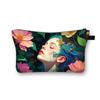 Bolsa de Cosméticos Nova de Desenho Animado Transfronteiriça Bolsa de Armazenamento de Maquiagem para Batom Bolsa de Higiene Pessoal Simples Portátil para Mulheres