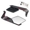 Espelho retrovisor de motocicleta transfronteiriço, refletor em forma de asa modificado para moto de rua e moto esportiva, espelho de ré com padrão artístico em liga de alumínio