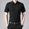 Camisa Blanca para Hombre para Primavera y Otoño, Ropa Formal de Negocios Profesional, Camisa Casual de Manga Larga Negra y Gris sin Planchar, Una Pieza Envío Directo
