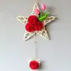 Colgante de pared de cinco estrellas colgante de pared simulado traje colgante de pared flor artificial de plástico cesta colgante decoración de pared interior pared interior decoración escolar Floricultura