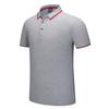 Camisa polo de manga corta con solapa de color seda de 220g primavera y verano disponible casual de algodón verano abertura holgada