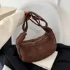 Bolsa Transversal de Grande Capacidade Outono/Inverno de Alta Qualidade para o Dia a Dia Feminina 2026 Nova com Zíper Moda Ombro Único Bolsa Bolinho
