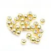 Cobre Banhado a Ouro 14K Cor Preservada Silicone Contas de Posicionamento Ajustáveis Pulseira Colar DIY Feito à Mão Acessórios de Contas de Cobre