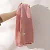 Bufanda de color liso cálida estilo ins coreano, versátil y moderna, calentador de cuello de punto de lana simple para mujeres y estudiantes para protegerse del frío