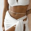 Europeu e Americano Transfronteiriço Sexy Cross Tassel Body Chain Jóias Simples Dupla Camada Metal Snake Bone Chain Corrente de Cintura para Mulheres