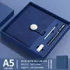 Set de caja de regalo para cuaderno, cuaderno personalizado de negocios, bolígrafo, unidad USB, exquisito y de alta gama, grabado personalizado, regalo para empresa