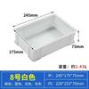 Caja de Material Grueso Azul Caja de Volteo Placa Cuadrada Marco de Plástico Herramienta Fácil de Usar Caja de Piezas de Herramientas Caja Elevada Gris Eu
