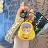Llavero de mochila escolar pequeño de animal luminoso lindo gato perro Chai colgante para bolsa de estudiante regalo creativo de dibujos animados