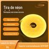 Tira de luz de néon dc12v silicone flexível 2835 outdoor à prova d'água luz macia tira monocromática iluminando 6*12 luz de néon