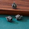 Novo pingente de coroa pequena versátil vintage de prata s925 para pulseira brinco diy acessório de decoração de pingente pequeno multiuso
