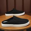 Zapatos de Lona para Hombre Verano Casual Perezoso Slip-on Medio Arrastre Zapatos de Tela Lasagna Viejo Beijing para Hombre Zapatos de Moda para Hombre