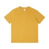 Camiseta de manga corta para hombre 2024 220g pesada color sólido cuello redondo manga corta casual algodón peinado unisex