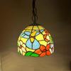 Huiyuan Tiffany Americano Pastoral 20cm Lustre de Varanda Hotel B&B Lâmpada de Teto Pendente de Vidro Fornecimento Transfronteiriço
