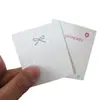 Cartão de Grampo de Couro com Pelo 6,3X7,3Cm Laço Joia Cartão de Papel Acessórios DIY Feitos à Mão Embalagem Sacola Papel Cartão