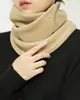 Bufanda protectora para el cuello de polar de doble cara para padres e hijos, bufanda cálida, chal pequeño, otoño e invierno