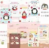 Cuaderno Espiral Lindo Pingüino Pequeño A7 Perro Lindo Mini Cuaderno de Bolsillo 75 Páginas Libro de Palabras Engrosado