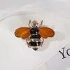 Broche de Pérola Abelha Inseto Diamante Sentido de Alto Padrão Pins de Nicho Corsage de Strass Feminino Acessórios de Vestuário de Alto Padrão
