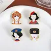 Broche de Avatar Ruso Característico Nuevo Personalizado Transfronterizo Insignia de Accesorios Metálicos de Dibujos Animados Creativos para Niñas Venta al por Mayor