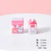 Dibujos Animados Animales Pequeños Artificiales Envase de Leche Adornos de Escritorio Casa de Muñecas para Niños Decoración DIY Accesorios de Resina