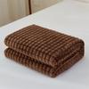 Manta Compuesta de Doble Capa con Peluche de Conejo Jacquard Cuadros Nuevo Estilo Transfronteriza, Manta Doble Engrosada, Manta Cubierta para Sofá y Aire Acondicionado Venta al por Mayor