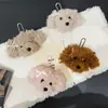 Pingente de Boneca Cachorro de Pelúcia Desenho, Cachorro Fofo de Cabeça Grande, Decoração de Mochila de Estudante, Chaveiro, Acessório para Celular