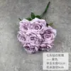 Flores Artificiais Rosa Diamante Sete Cabeças Flores de Casamento Feitas à Mão Flores Decorativas Artificiais Decoração de Casamento Arranjo de Flores para Chão Flores para Fotografia Atacado