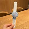Anel de Pressão de Desenho Animado Infantil Pelúcia Fofo Pulso Cristal Pelo de Coelho Presente Casamento Pequena Boneca Pulseira de Boneca Atacado