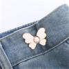 [Hebilla de Mariposa para la Cintura] Hebilla de Aleación Desmontable sin Costuras Cintura Cambio Grande a Cintura Pequeña Botón Cinturón sin Clavos
