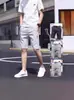 Shorts de Verano Holgados Estilo Americano Color Sólido Diseño Versátil Shorts Deportivos Casuales Holgados Shorts para Hombre