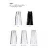 Pantalones anchos negros con ribete de encaje para mujer, nuevo estilo primavera-verano 2026, de cintura alta, fluidos, holgados, de secado rápido, pantalones deportivos con protección solar