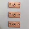 Placa de Conexión de Tres Agujeros de Cobre Galvanizado Abrazadera para Tubería Pieza de Fijación Placa de Conexión para Colgar del Techo