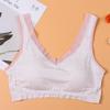 Ropa interior de talla grande con top de tubo inalámbrico y tirantes anchos para el hombro, colección de pecho, sujetador para mujeres de mediana edad y mayores, ropa interior cómoda y transpirable para mujer