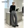 Pantalones de Traje Casual de Alta Gama con Caída Estilo Hong Kong para Hombre Otoño 2026 Versátiles Pierna Larga Rectos Modernos
