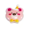 Oso con Cabeza de Oso Pintado en Acrílico, Sombrero de Lazo, Llavero con Agujero Recto para Manualidades, Accesorios de Joyería, Colgante, Venta al por Mayor