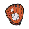 Broche Esmaltado Temático de Baseball Americano Retrô, Emblema em Formato de Caveira e Luva, Decoração para Mochila e Roupas, Acessório de Nicho