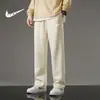 Pantalones Casuales Sueltos para Hombre de Primavera y Otoño Pierna Recta Juventud Estudiante Correr Deportes Jogger Pantalones de Chándal Caída Versátil Pantalones para Hombre